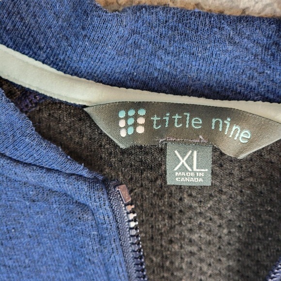 Title Nine Jacket Womens XL Knit Crossover Zip Up - Picture 7 of 11